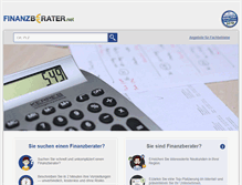 Tablet Screenshot of finanzberater.net